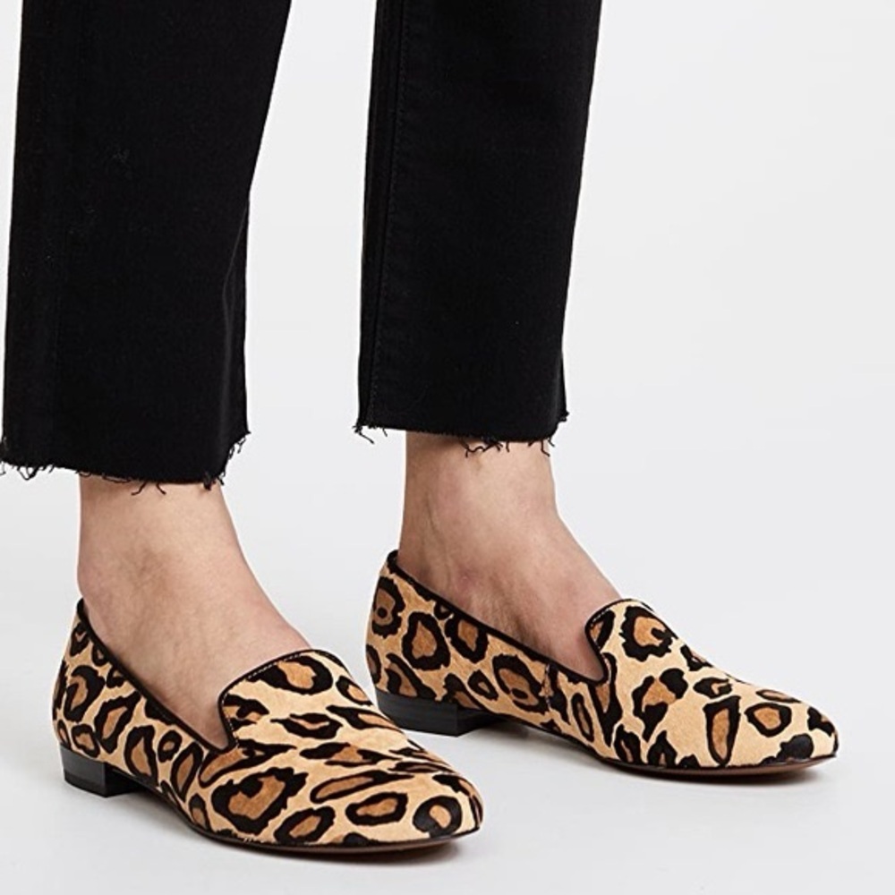 New in Box Sam Edelman Jordy Leopard Print Calf Hair Loafers